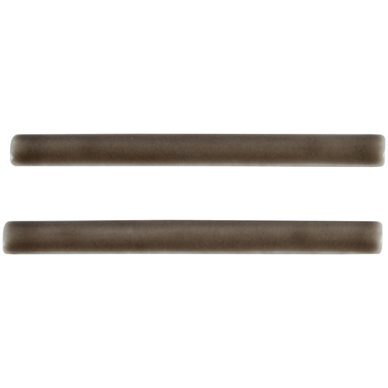 0.63 in. x 6 in. Glossy Ceramic Quarter Round Tile Trim, Hearthstone