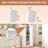 61" Tall White Metal Kitchen Pantry Cabinet - Freestanding Adjustable Shelf Storage for Kitchen, Pantry & Bathroom-730316878