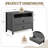 29.9" W Wood Nightstand With Two Drawers-1852939191