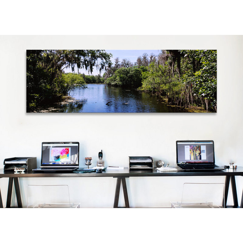 «Hillsborough River, Tampa, Florida», reproduction de photo sur toile, H 12 po x l 36 po x P 1,5 po, Sans cadre