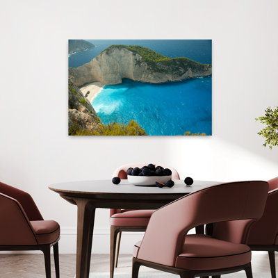 Aerial View Of Shipwreck Bay Zakynthos Ionian Islands Greece Contemporary Architecture Art