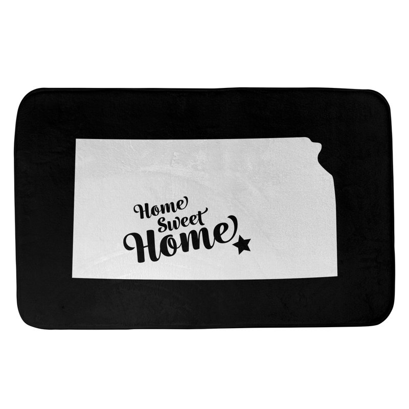 Tapis pour salle de bain wichita doux, l 17 po x L 21 po, Noir