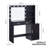 Vanity Desk With Mirror And Lights, 46.4IN Dressing Table With 2 Large Drawer&Large Vertical Organizer, 3 Level Dresser & 3 Lighting Modes Adjustable Brightness