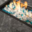 Table de feu au propane 40000Btu avec brûleur de table extérieur en marbre 32 pouces