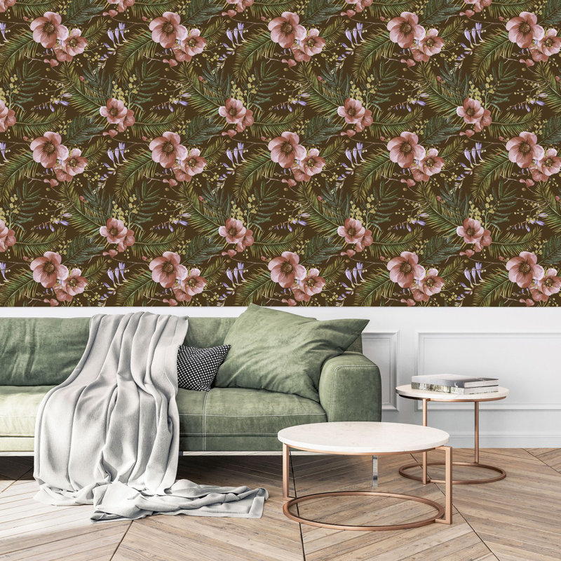 Floral Tile, 2.08' W x 10.42' L