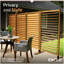 H 6,1 pi x l 3,1 pi (1 panneau) paravent autoportant ou à fixation en surface Enclo Solara, clôture d'intimité en bois, écran d'intimité pour balcon, panneau décoratif, améliorez votre patio extérieur, votre porche ou votre terrasse, EC18044