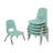 8" Stack Chair with Ball Glides 6-Pack-128716067