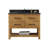 Keri 42'' Single Bathroom Vanity with Blue Limestone Top-2025483636