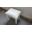 Tabouret de coiffeuse avec coussin et pieds solides, blanc
