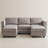 Alyciana U-Shaped Upholstered Sectional Couch Apartment Modular Sofa with Storage Ottoman-1228096509