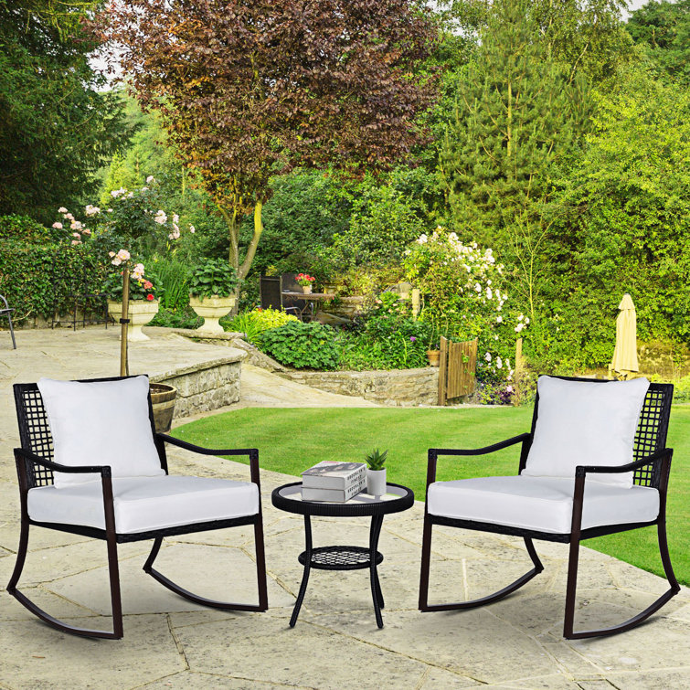 Aaleiyah Round 2 - Person 51cm Long Bistro Set with Cushions