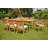Masten 6 - Person Teak Wood Patio Dining Set with Rectangular Table-1963567732