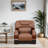 3 - Piece Premium Cowhide Genuine Leather Living Room Sofa Set-1978769948
