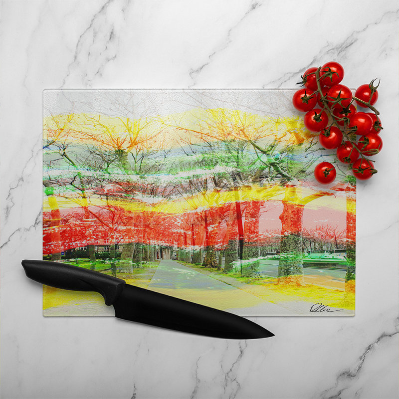 Vanishing Point Glass Chopping Board