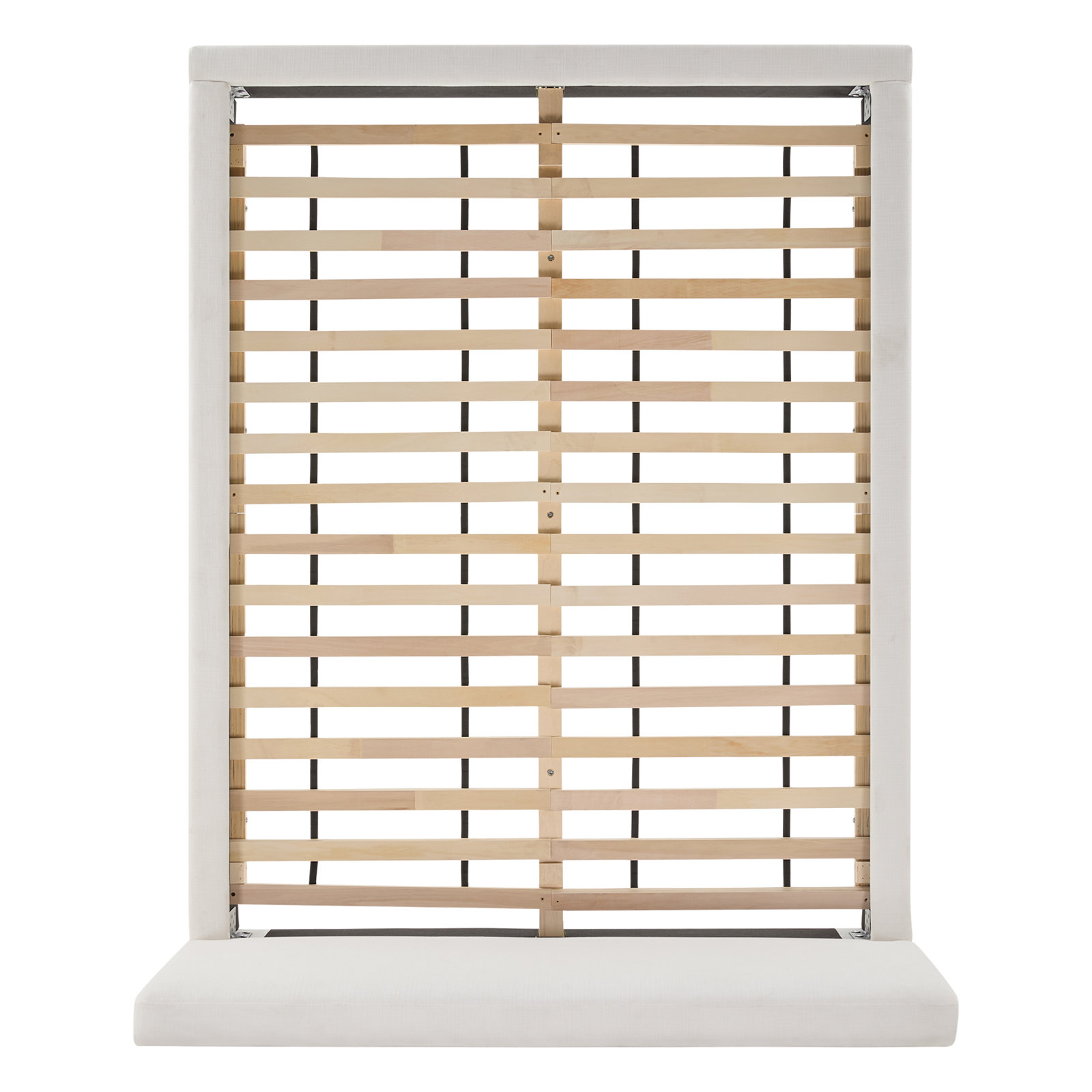 Delpha Upholstered Oak Bed, Queen, Selene White