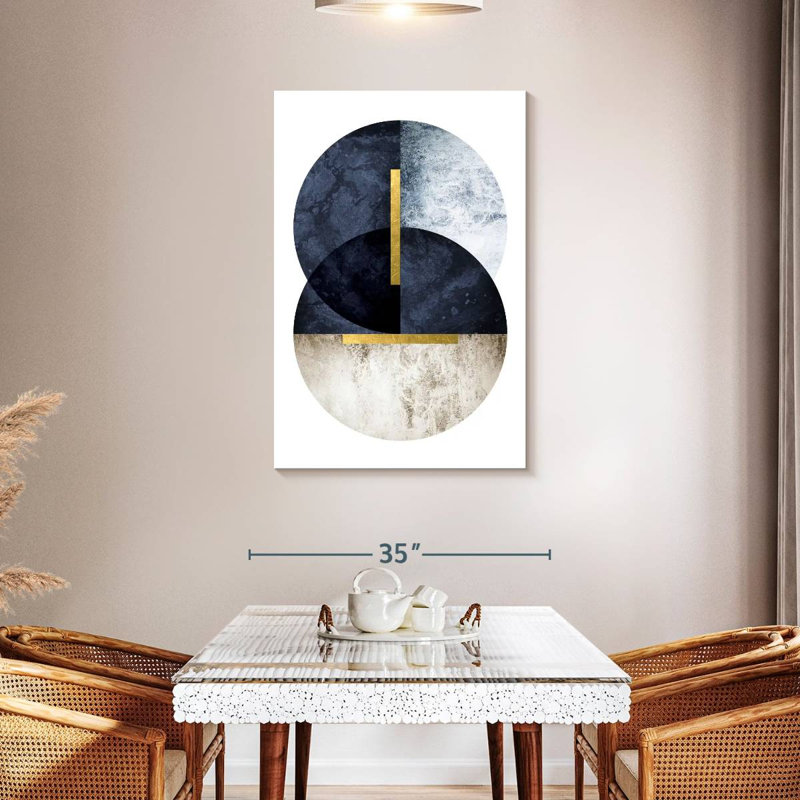 Dark Navy Canvas Print On Canvas Print, 45" H x 30" W 