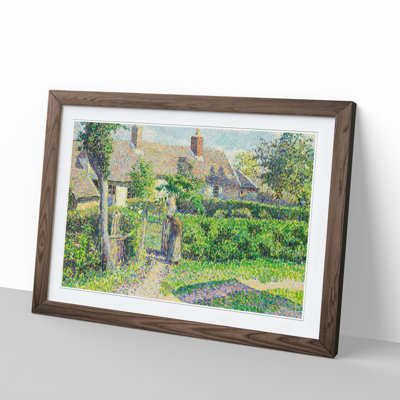 Peasants Houses by Camille Pissarro - Picture Frame Painting