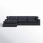 Canapé modulaire à méridienne rembourré 2 pièces Asher-1825326412-1783366088