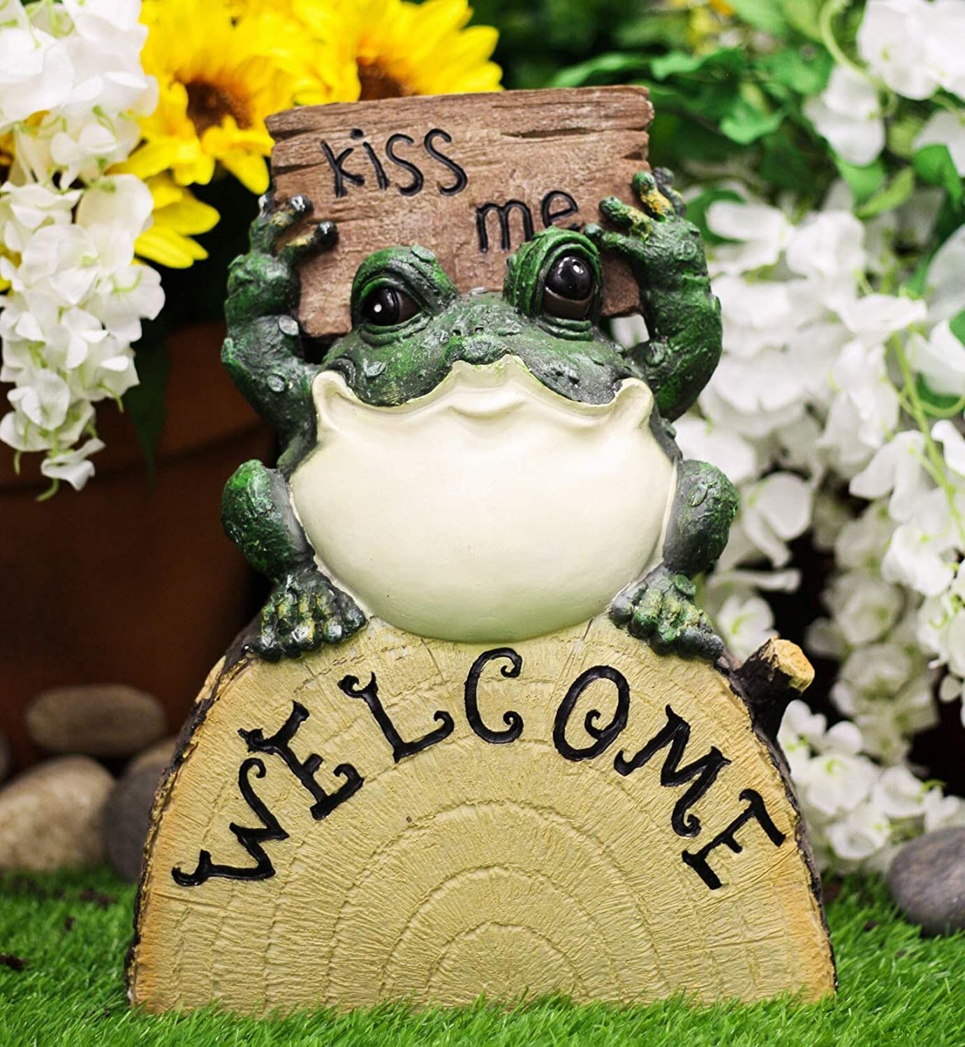 Wind & Weather Frog / Toad Animals Ceramic Garden Statue & Reviews