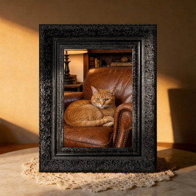 5" x 7" Black 1PC Polished Picture Frame for Office Decor