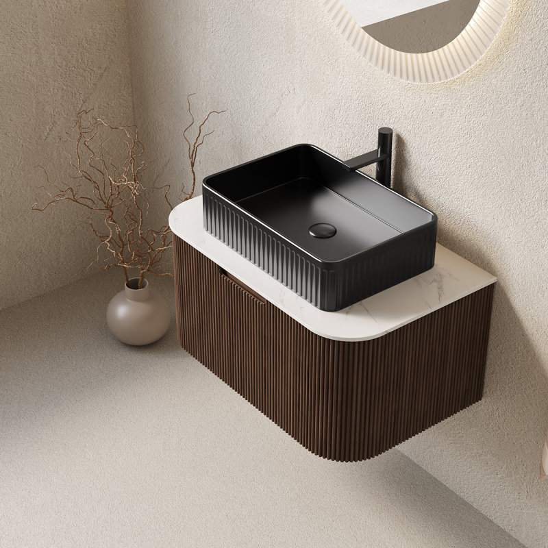 Meuble-lavabo de salle de bain mural 30 po avec lavabo Dina