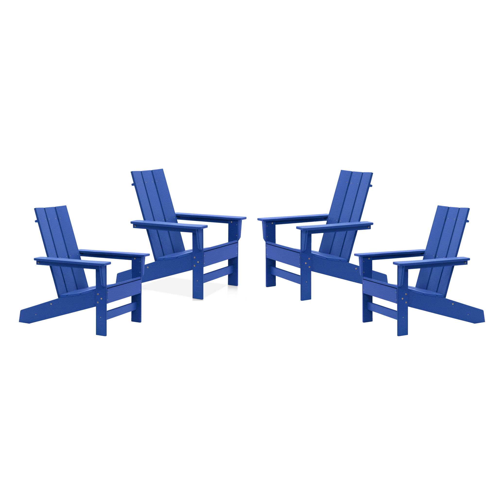Ratcliff Outdoor Adirondack Set, Royal Blue