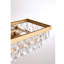 Lustre rectangulaire en cristal 6 lumières Archan