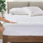 Cooling Waterproof Mattress Pad with Deep Pocket Fitted Skirt Cloud Quilt-125195157