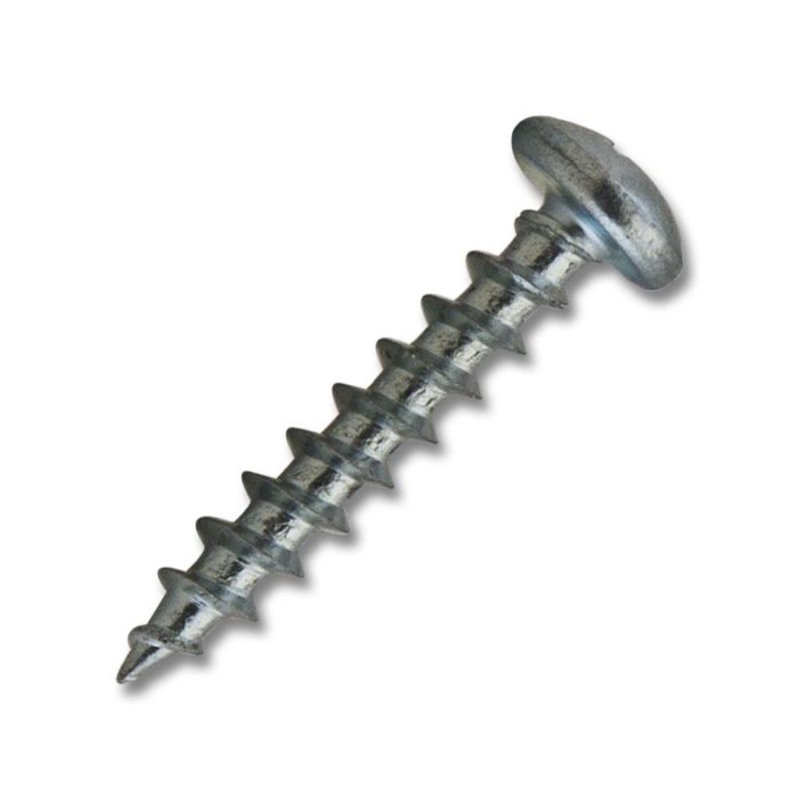 Filetage à tête cylindrique large en zinc no. 8 x 1 po Philips