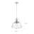 Elvis 1-Light Dimmable Single Pendant-38019659