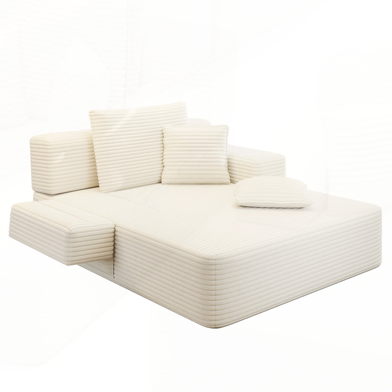 Très grand canapé-lit, canapé-lit convertible, canapé-lit multifonctionnel sans cadre pour appartement, cinéma maison, chambre d'amis