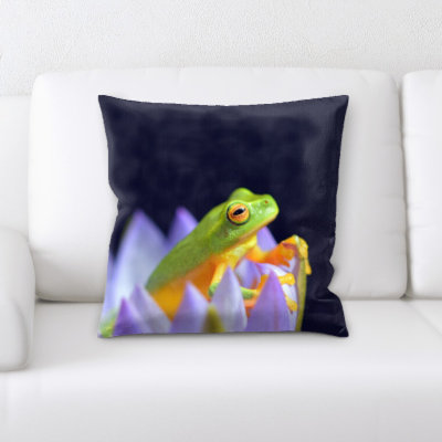 Frog Throw Pillow