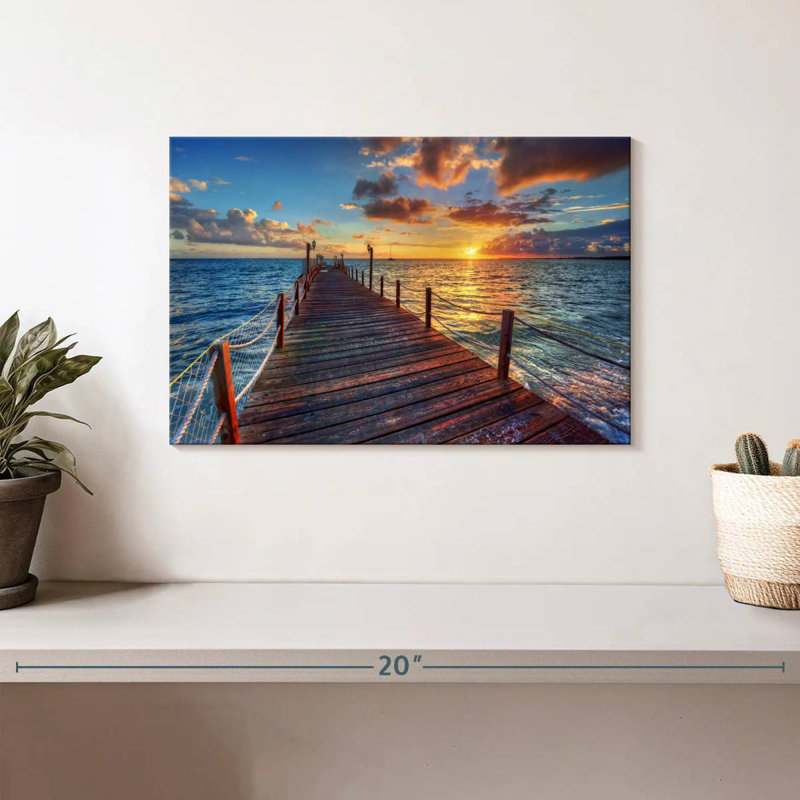 Aletra Dock At Sundown, 8'' H x 12'' W