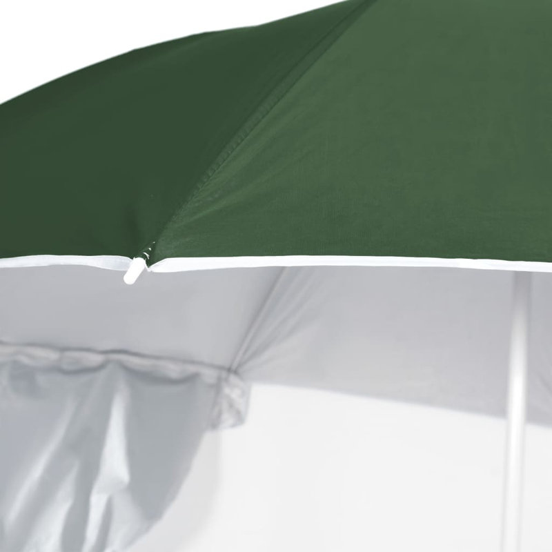 Ambri 318836 Beach Parasol with Side Walls, Green