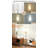 Beige Shade Floor Lamp With Foot Switch, Black Pole, For Living Room Or Bedroom