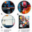 Futuriste Fusion IV - Collages abstraits, art mural en métal, salon-428638747