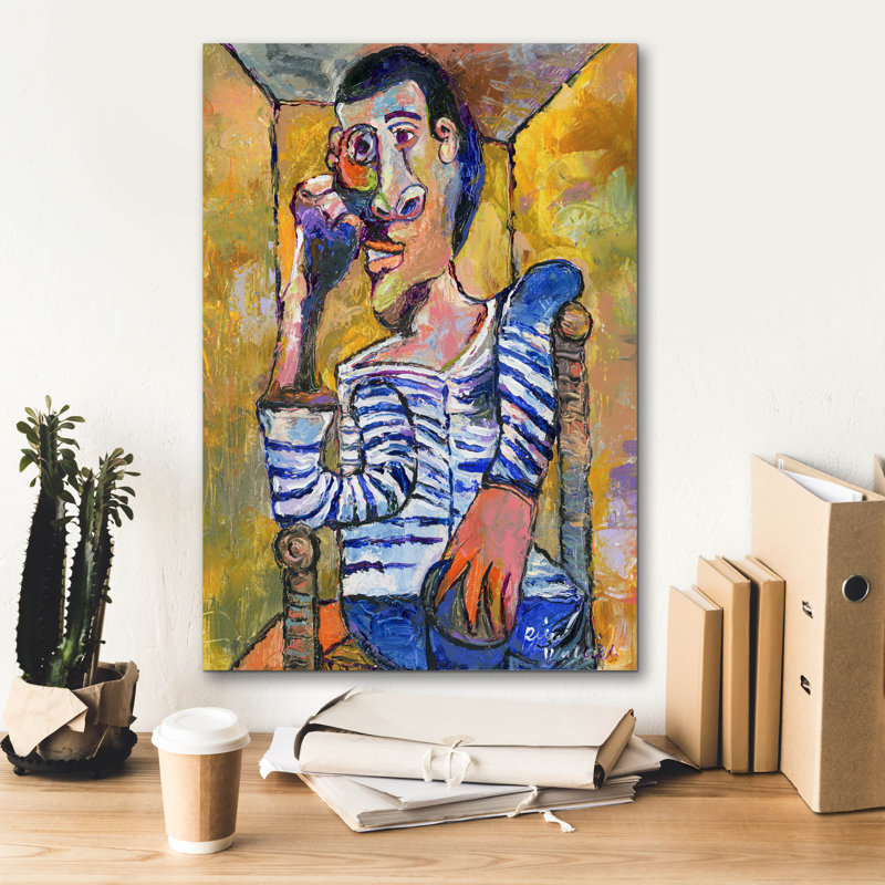 " Picasso " by Richard Wallich, 26" H x 18" W x 0.75" D