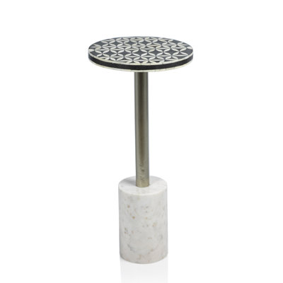 Wikieup Marble Top End Table