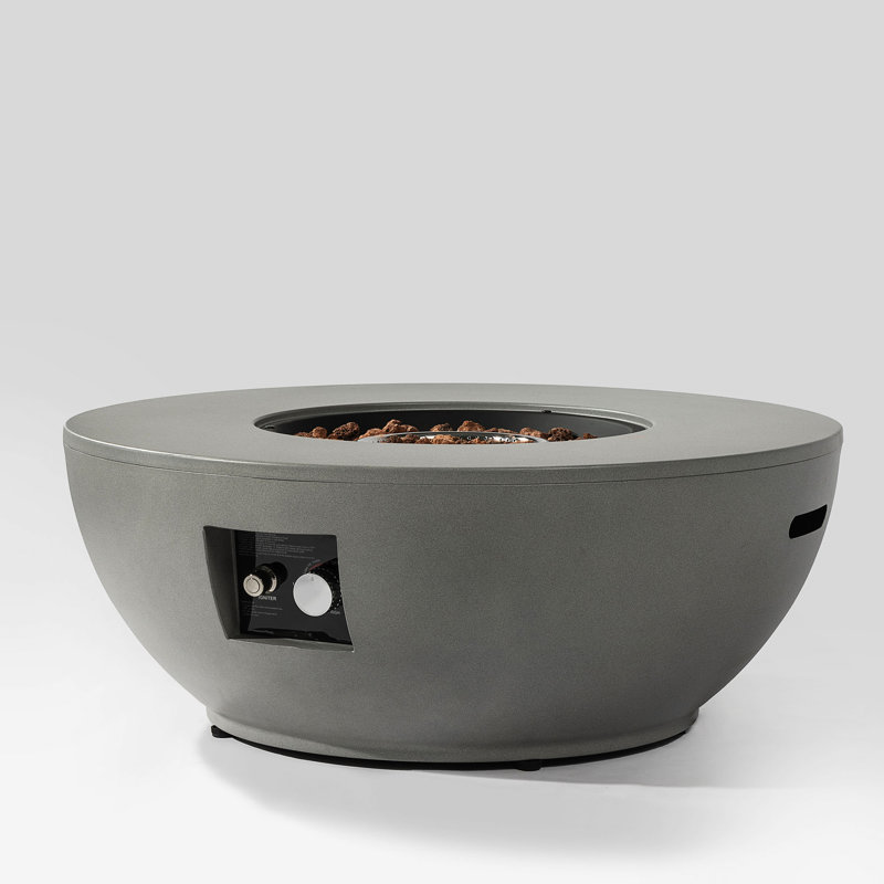 36" Propane Gas Fire Pit Table 2-Pieces