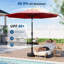 270 cm W X 270 cm D Market Parasol with Crank Lift-925053617