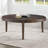 48" Round Wood and Iron Coffee Table-315372904-315372919