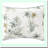 Serenity Blue Cotton Sham - Pre-Washed Bedding with Envelope Closure for Extra Softness - Standard Size 21" x 27" - Palm Design