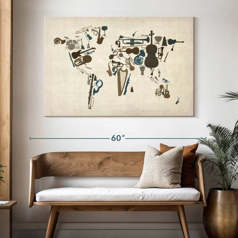 Instruments de musique Amaryah du monde, H 34 po x l 51 po