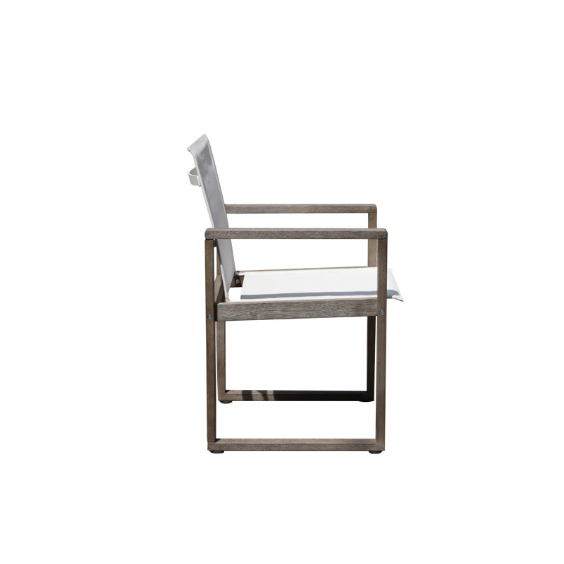 Vicky Outdoor Dining Armchair, Gray