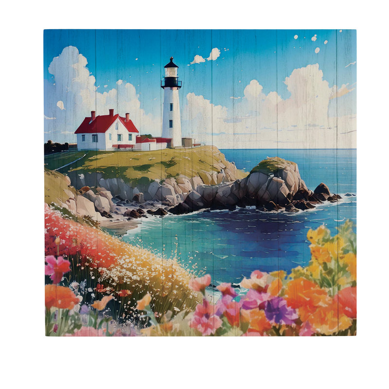 Phare côtier en bois 12 x 12 po