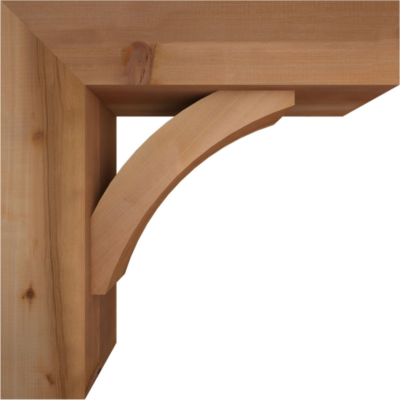 Support à blocs l 7 1/2 po x P 26 po x H 26 po Thorton avec support décalé, cèdre rouge de l'Ouest, 26 x 26