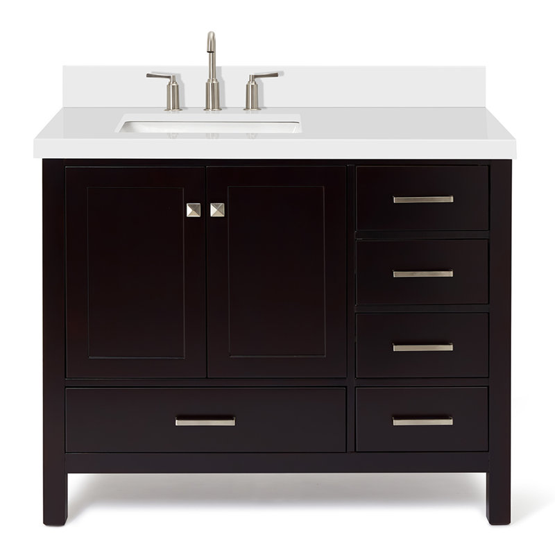 Ensemble de meuble-lavabo simple 43 po Cambridge, Espresso
