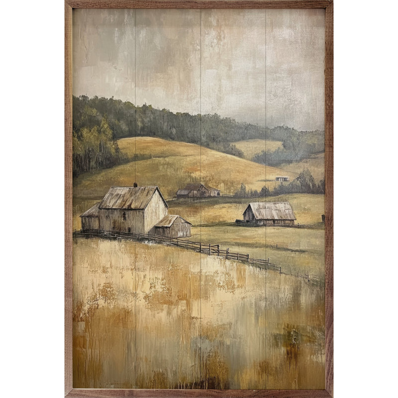 Rustic Farm Land par Petals Prints Design, H 8 po x l 5 po