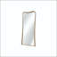 Miroir de plancher avec cadre en bois d'eucalyptus courbé