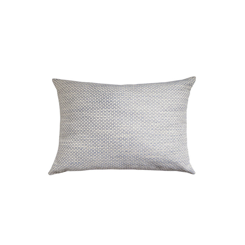 Lumbar Indoor/Outdoor Pillow Cover & Insert, Indigo